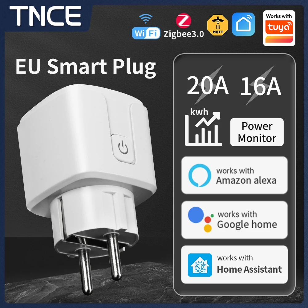 Outdoor Power Outlet Wifi - Tuya WIFI Smart Socket EU 16A/20A