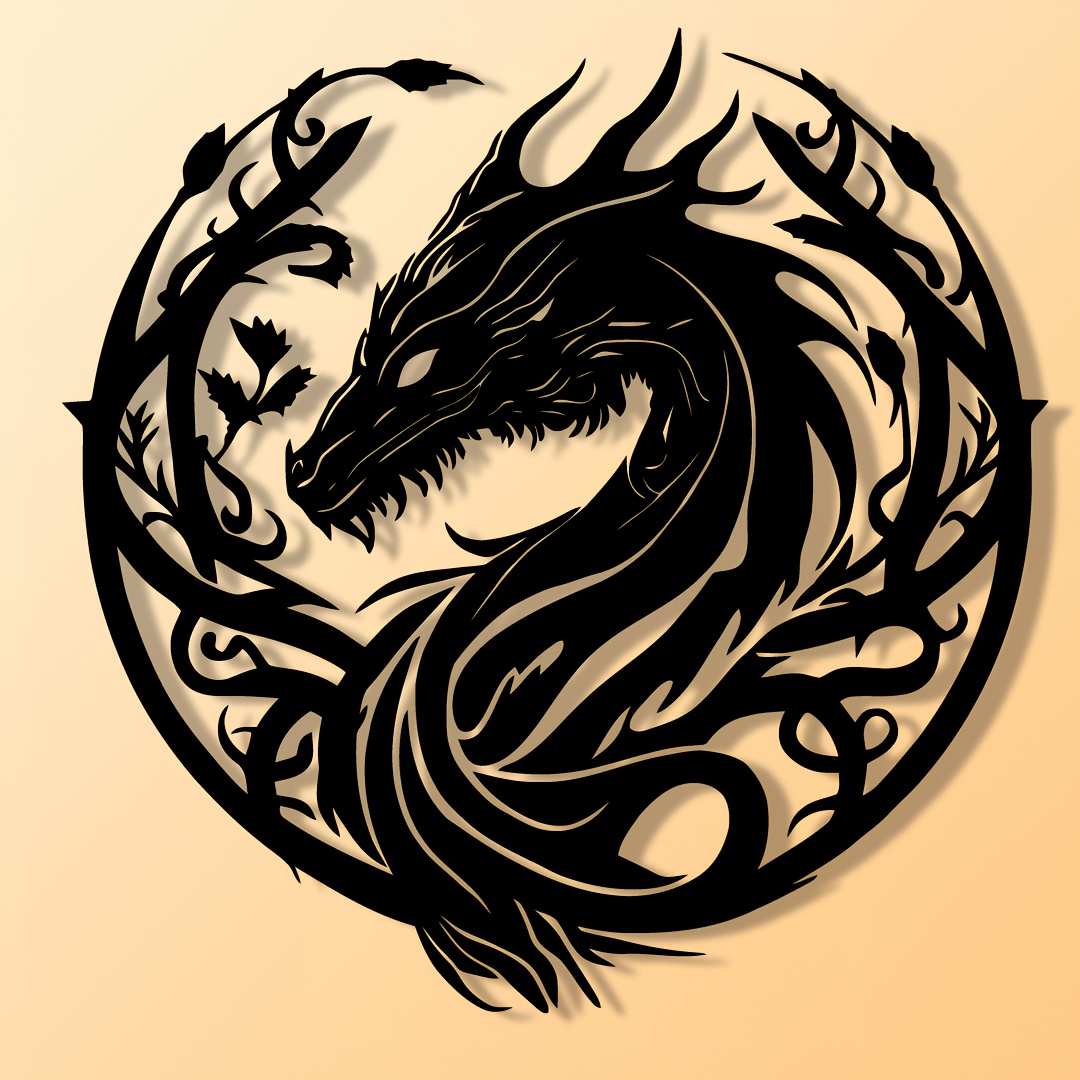 Ancient Zodiac Dragon Wall Art - Outdoor Power Garage review and price