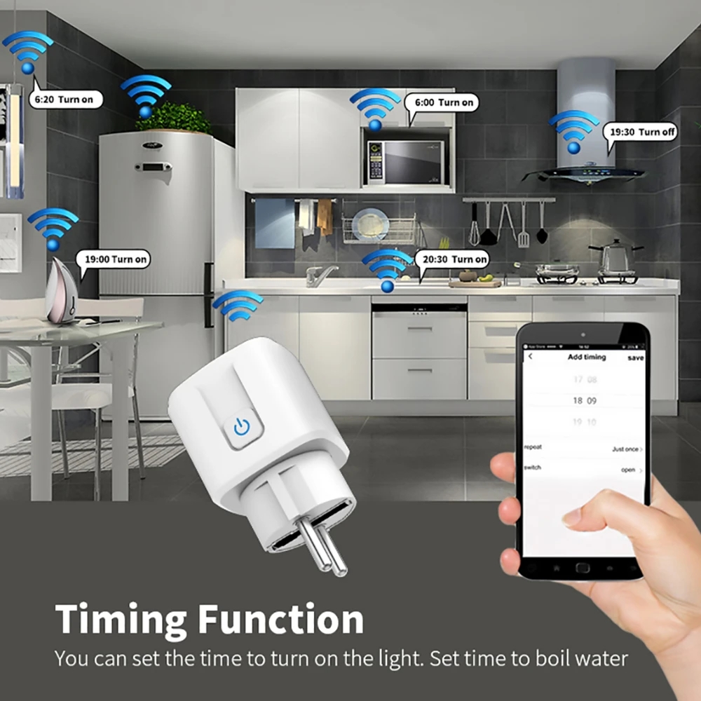 Tuya WIFI Smart Socket EU 16A/ - Outdoor Power Outlet Wifi review and price