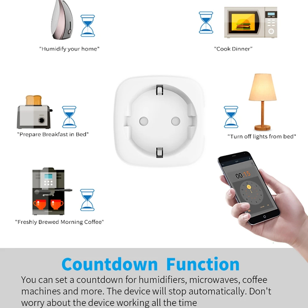 Tuya WIFI Smart Socket EU 16A/ - Outdoor Power Outlet Wifi review and price