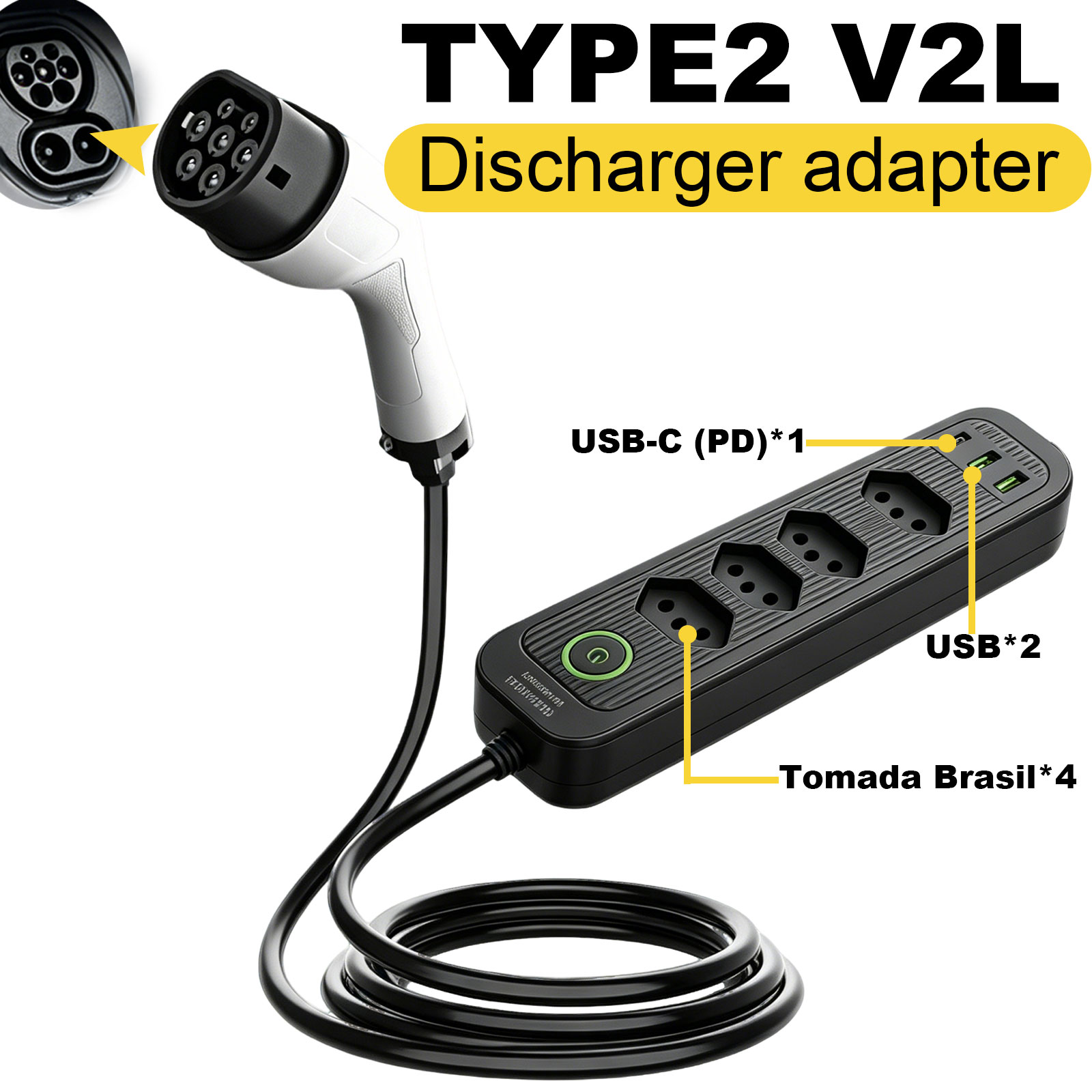 Type2 V2L Discharge Adapter 16 - Outdoor Power Wash review and price