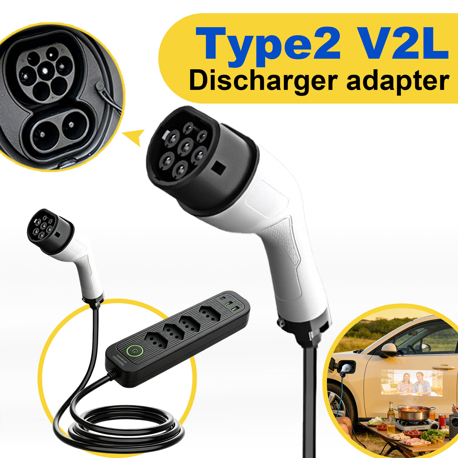 Type2 V2L Discharge Adapter 16 - Outdoor Power Wash review and price