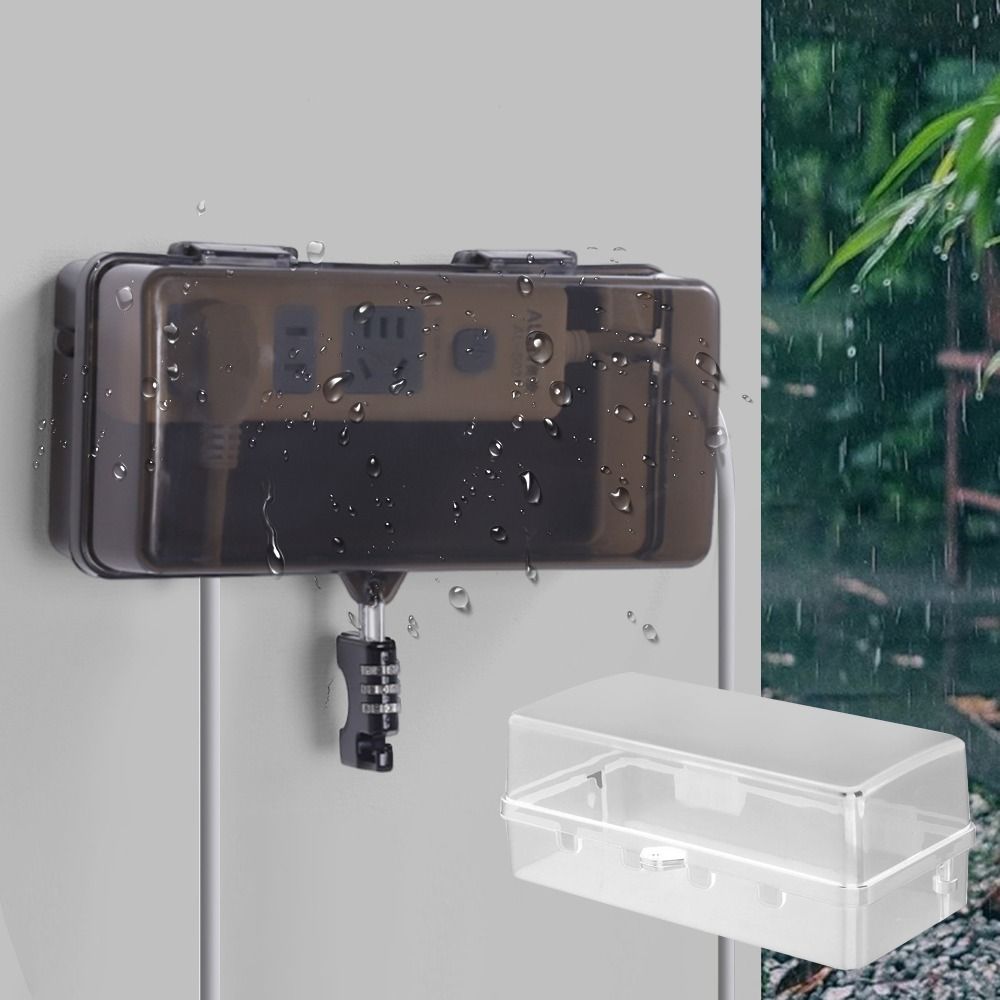 Portable Plastic Plug Box Wate - Outdoor Power Lead Cover review and price