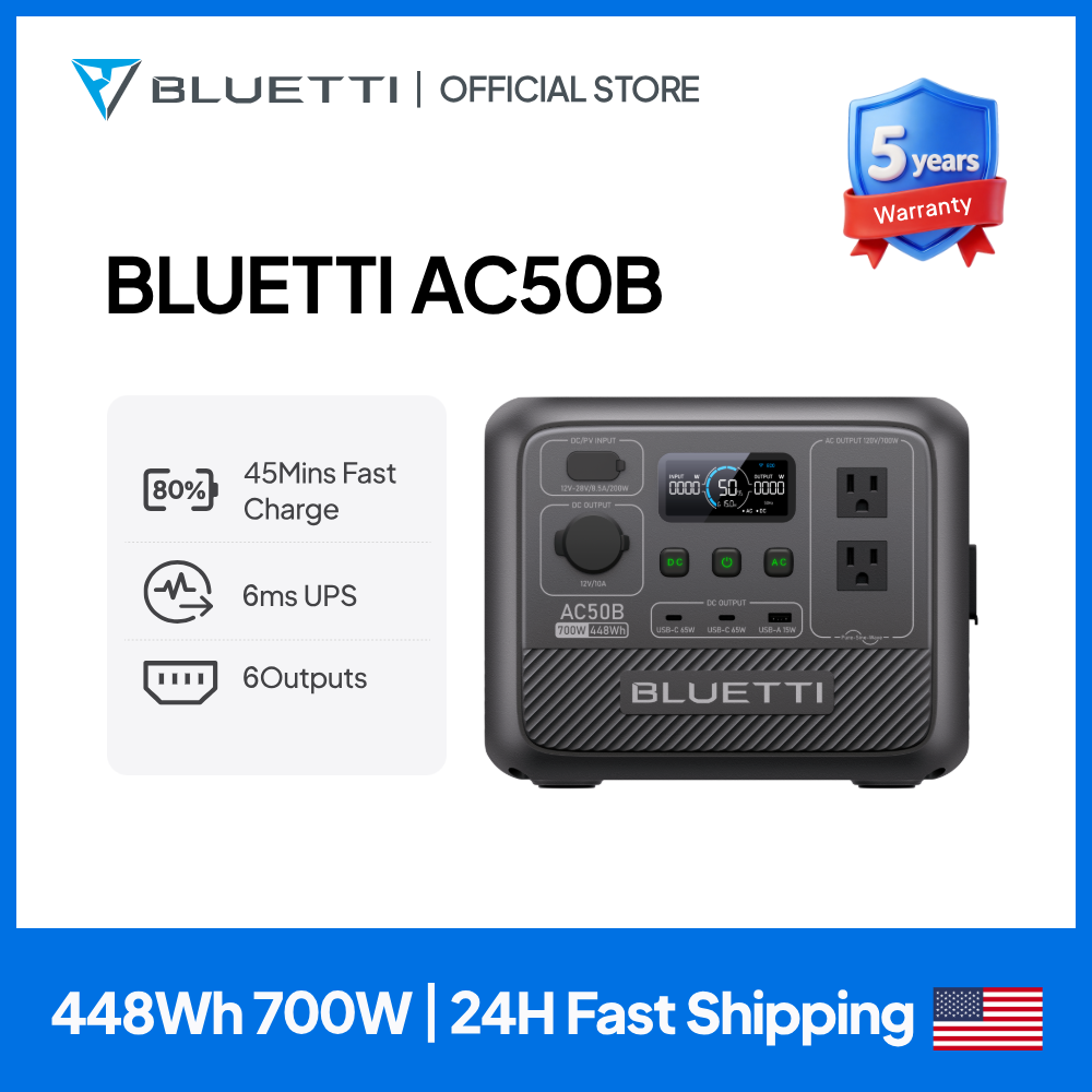 BLUETTI AC50B Portable Power S - Outdoor Power Wash review and price
