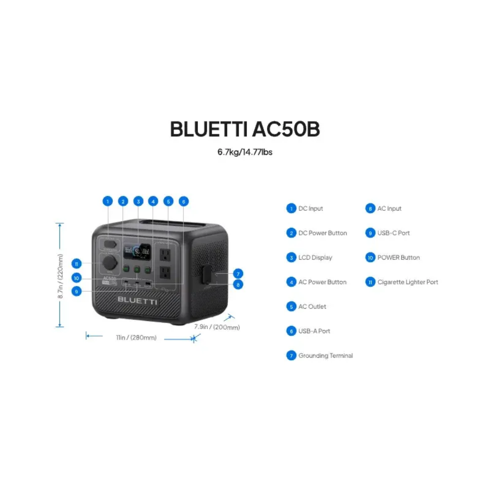 BLUETTI AC50B Portable Power S - Outdoor Power Wash review and price