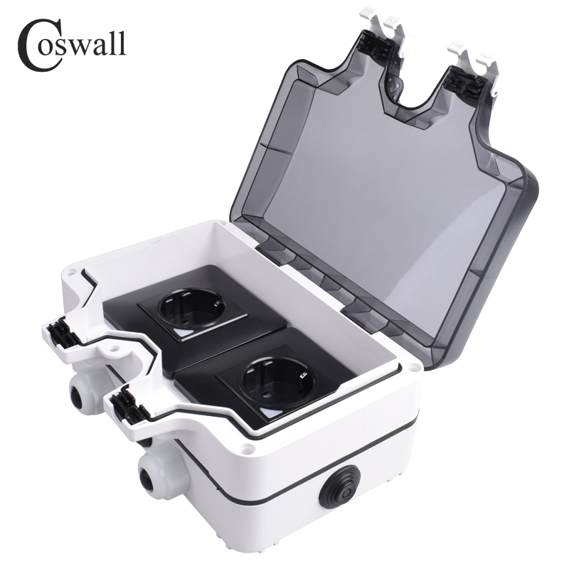 Coswall IP66 Waterproof French - Outdoor Power Outlet Wifi review and price