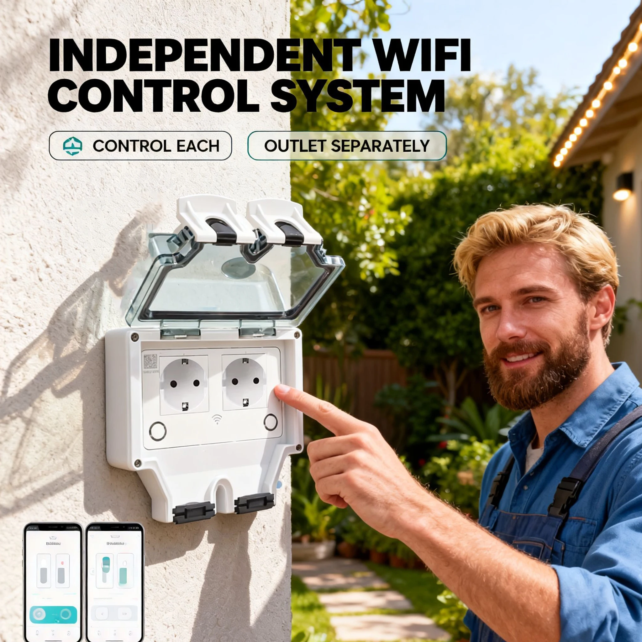 Tuya Waterproof Electrical Wal - Outdoor Power Outlet Wifi review and price