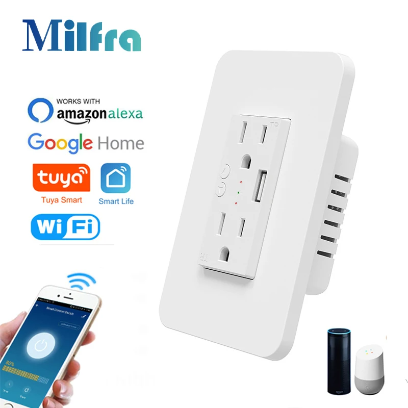 Milfra Wifi Smart Socket Doubl - Outdoor Power Outlet Wifi review and price