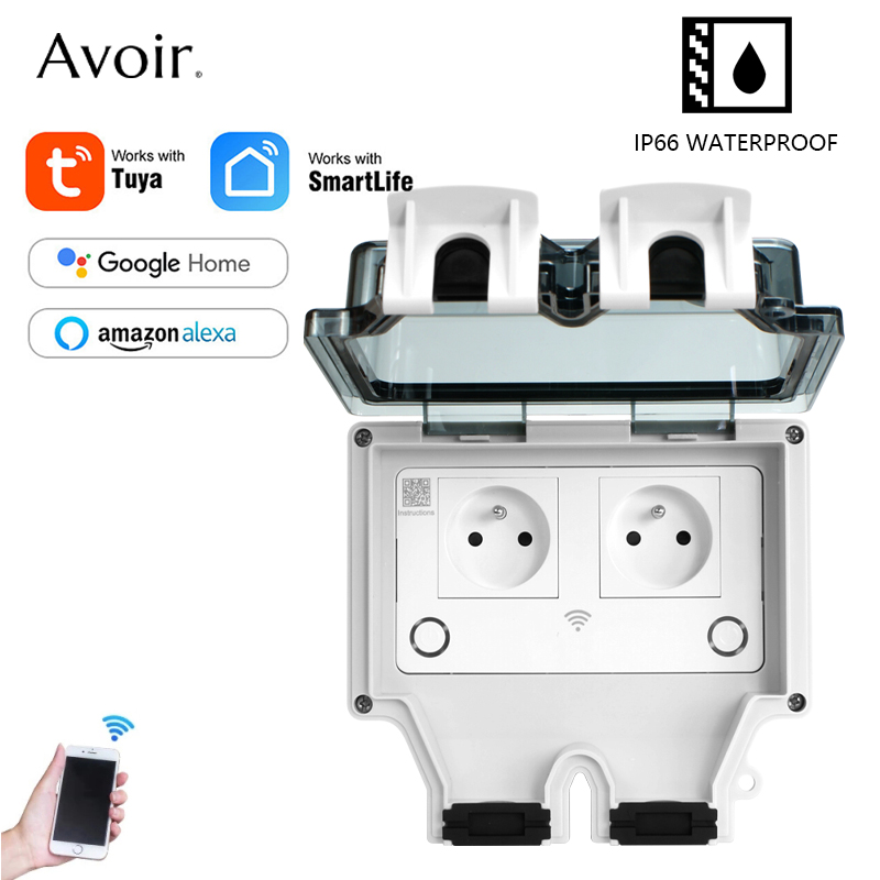 Avoir Tuya Power Socket IP66 O - Outdoor Power Outlet Wifi review and price